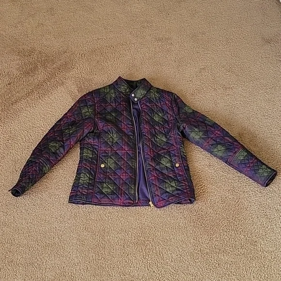 Blue Red and Green Plaid Hipster Winter Coat - Picture 1 of 4